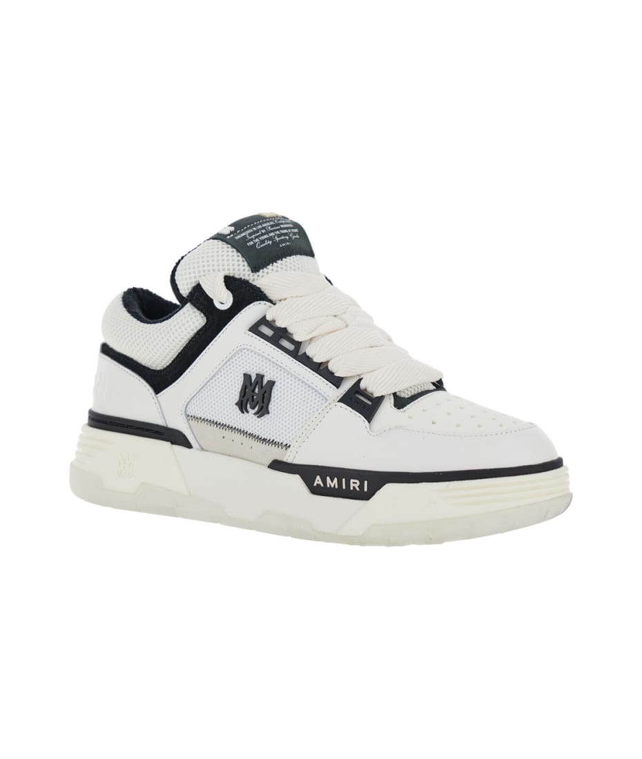 AMIRI スケルパネルレザースニーカー 関税送料込 AMIRI スケルトップ ハイカット レザー スニーカー 人気 (AMIRI