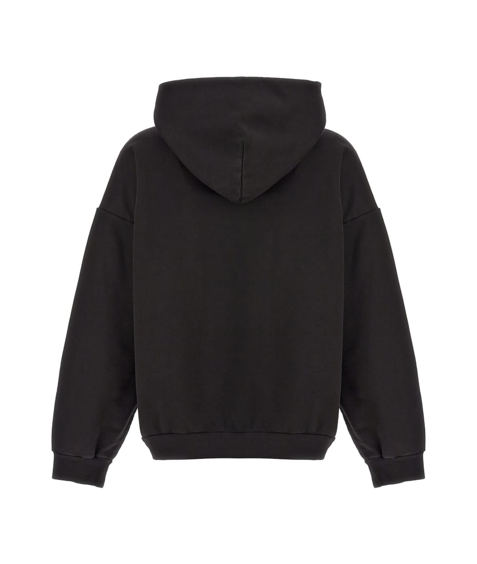 パーカー・フーディ BALENCIAGA FW25 Logo embroidery hoodie (767877TRVJ3 1569) Balenciaga logo-embroidered zip-up Hoodie | Neutrals | FARFETCH