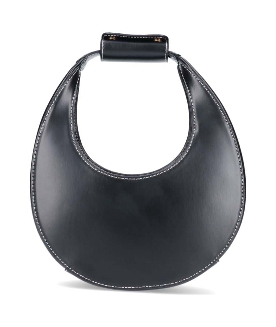 ★STAUD★ Mini Moon Shoulder Bag Marine 079244MAR 079244MARF CUSTOM MINI MOON BAG BLACK