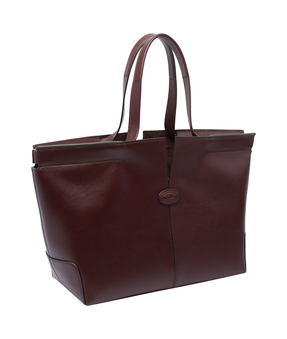 【TOD'S】DI BAG FOLIO MEDIUM Woman BROWN Tod's Di Bag Folio in Leather Medium