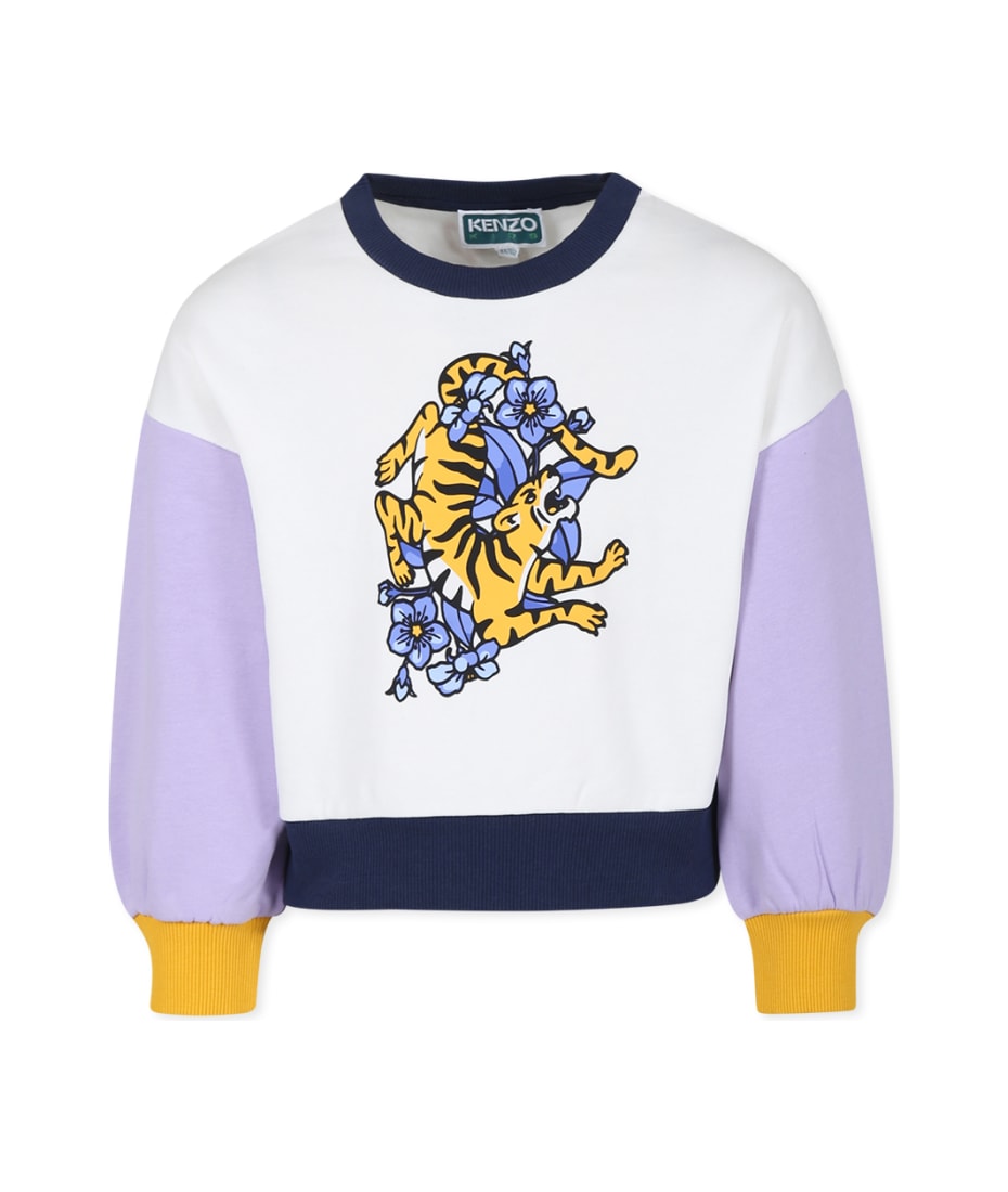 KENZO TODDLER shops FLORAL PULLOVER SWEATSHIRT