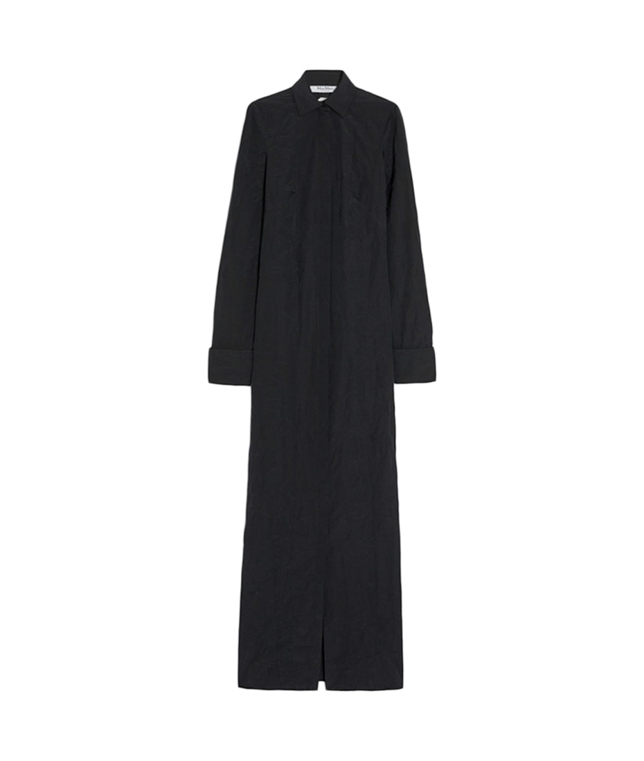 関税送料込【MAX MARA】Rovigo dress Max Mara Black Poplin Rovigo Shirt Dress | italist