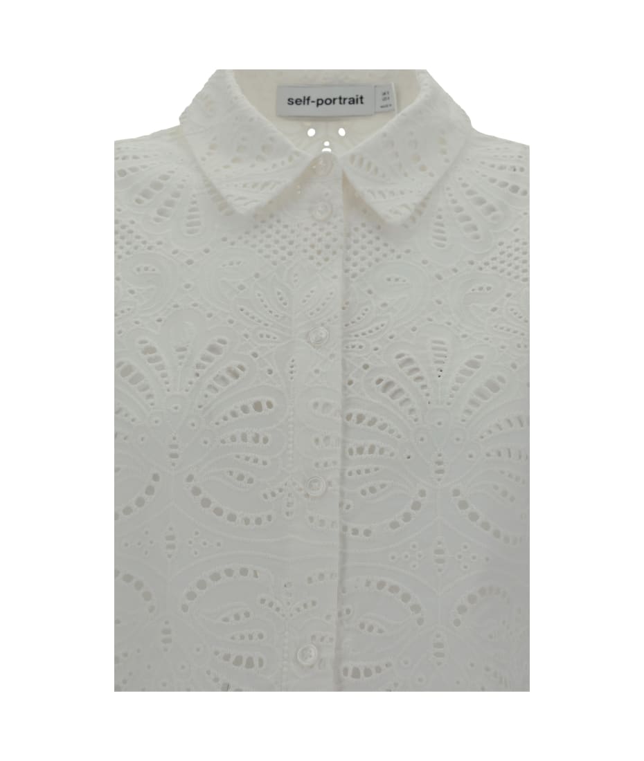 SELF PORTRAIT ミティトレス SS24141MW WHITE self-portrait Shirt | italist
