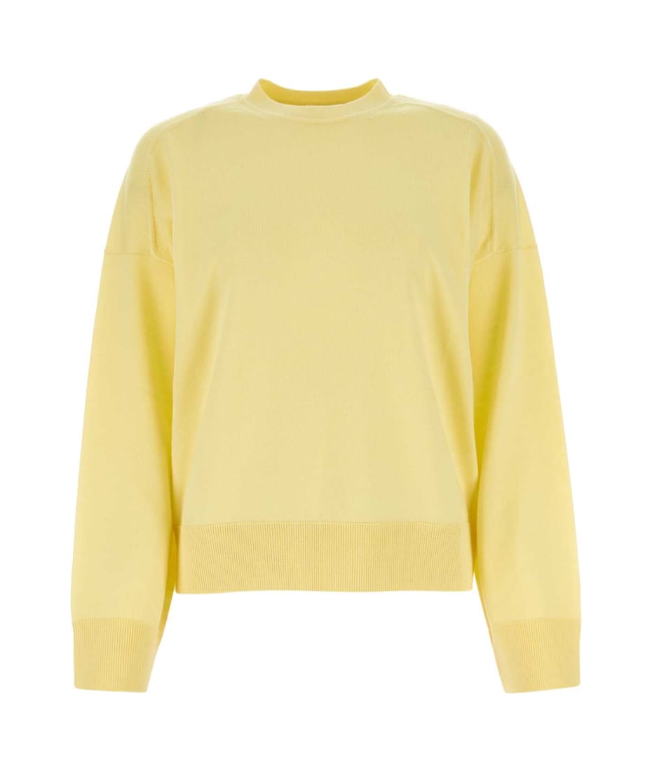 Bottega Veneta Yellow Wool Oversize Sweater - GIALLO