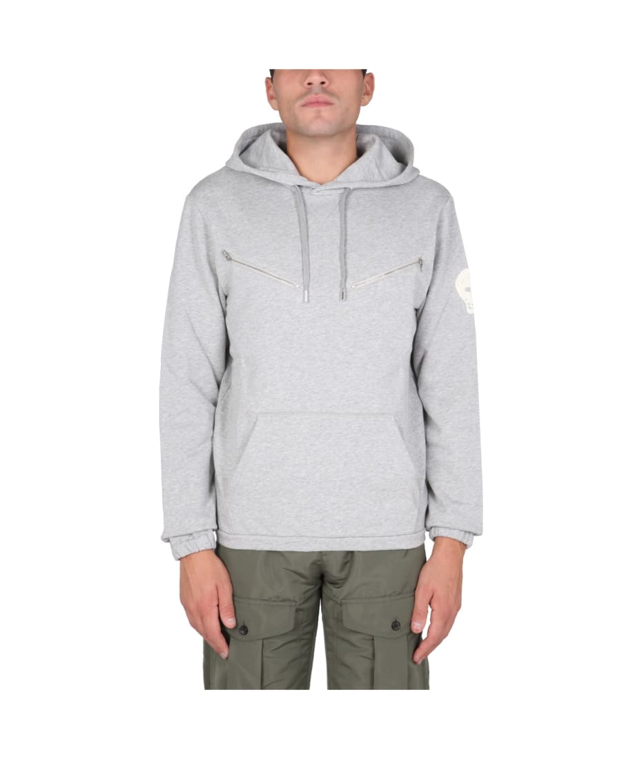 Alexander McQueen Sweatshirt With Embroidered Skull