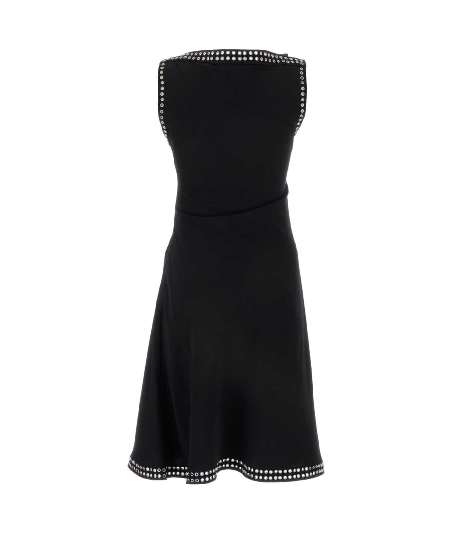 ワンピース Burberry SS24 Black satin dress (8088875 A1189) Burberry Black Satin Dress | italist