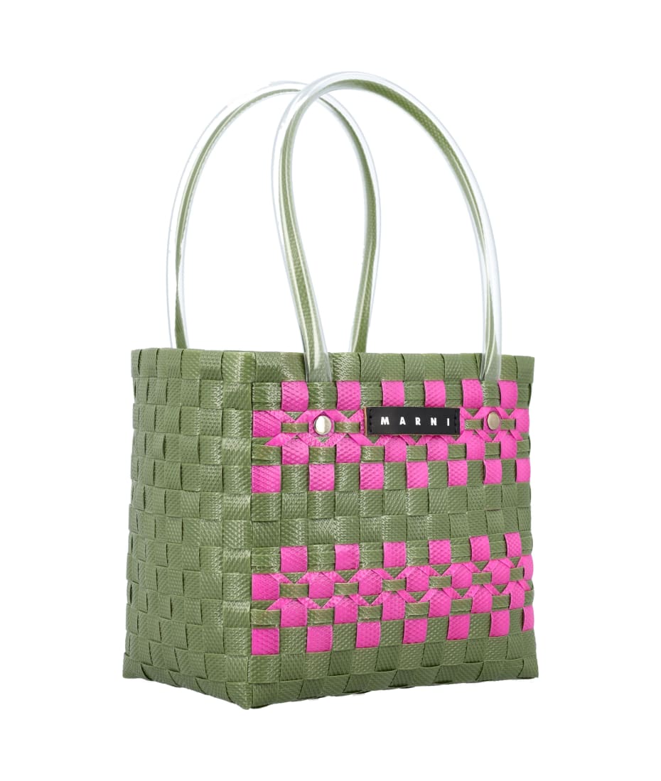 Marni(マルニ) MARNIMARKET CHECK BASKET Marni Kid - Check Basket Bag | italist