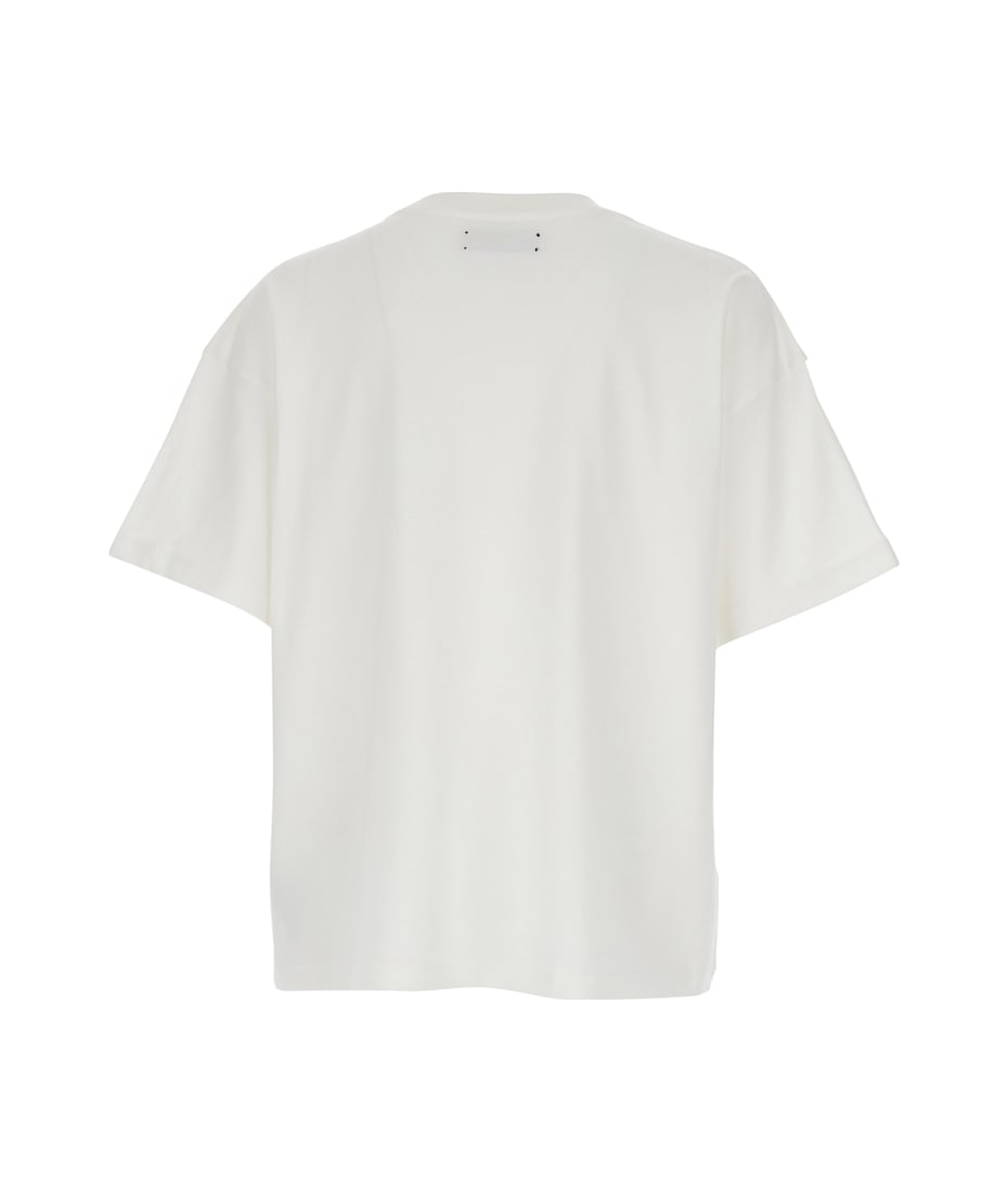 【送料&関税込】AMIRI snake White Crewneck T-shirt With Maxi AMIRI 'snake' White Crewneck T-shirt With Maxi Logo Print On
