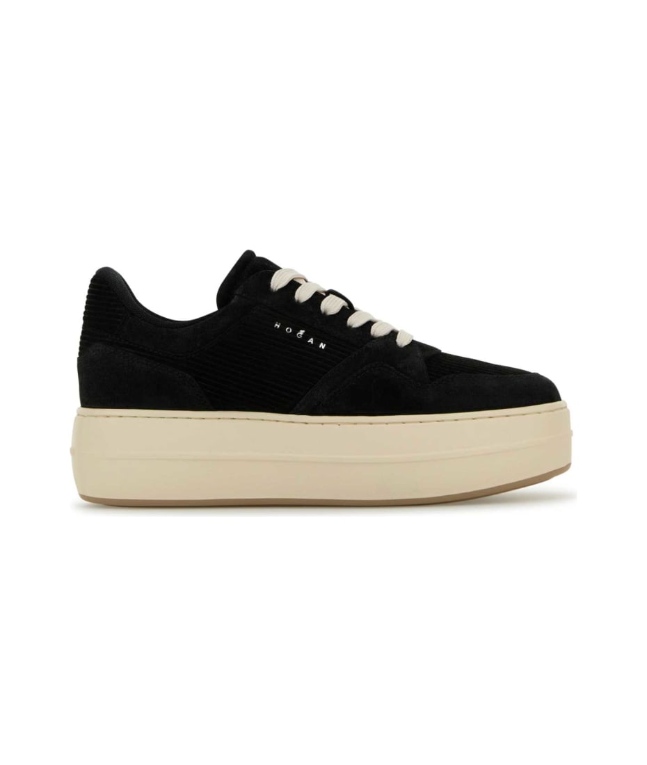 スニーカー HOGAN Black suede Skyscraper sneakers Skyscraper suede platform sneakers in black - Hogan | Mytheresa