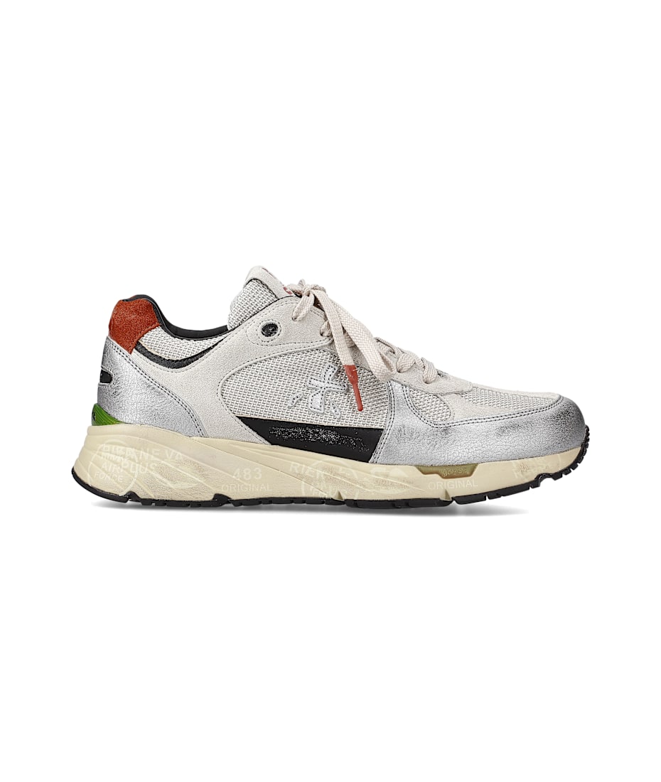 スニーカー PREMIATA MASE SNEAKERS IN MESH AND SUEDE Sneaker Premiata Mase in blue and brown technical fabric and