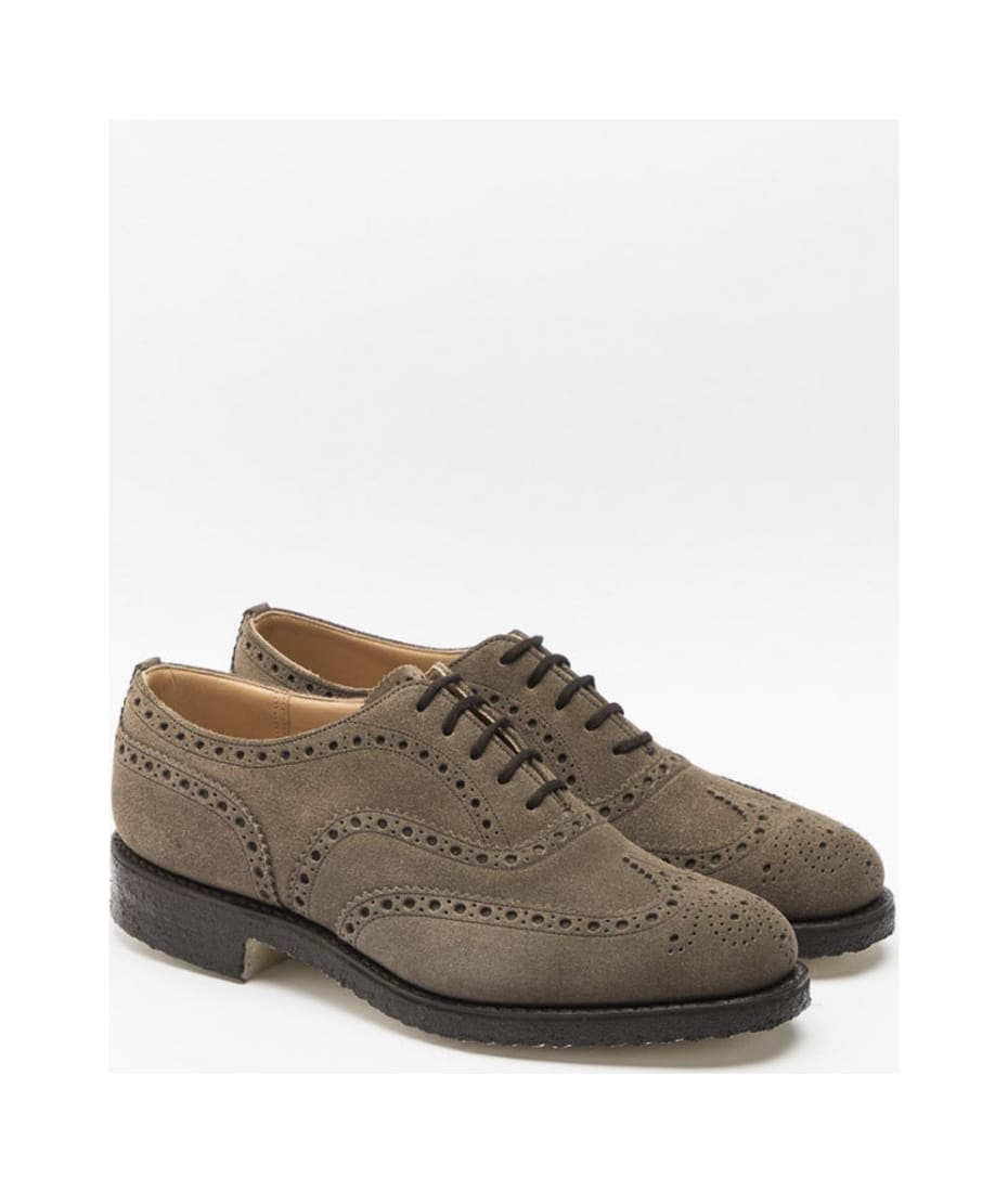 Church's Fairfield 81 Mud Castoro Suede Oxford Shoe (fitting F