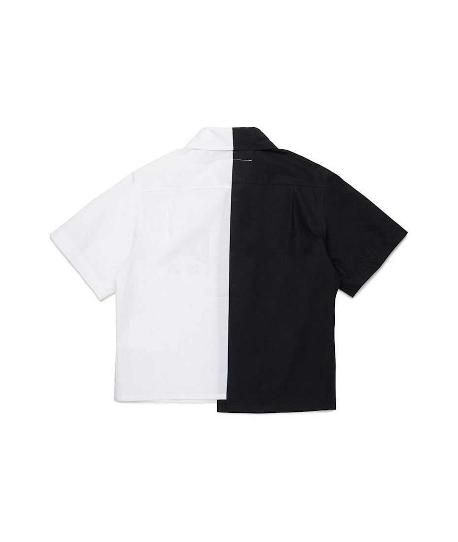 Maison Margiela MM6 Asymmetric Cotton Shirt with Print women