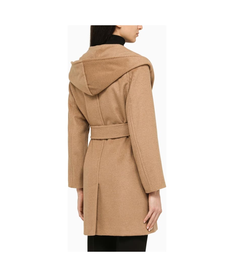 Max Mara Camel Coat With Hood | italist