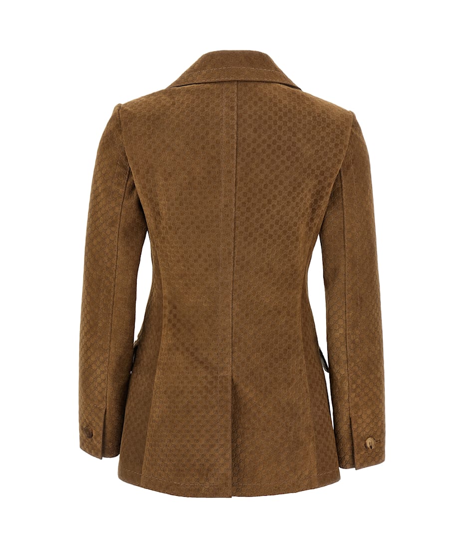【関税&送料込】Gucci Brown Suede Blazer Gucci Brown GG Velvet Blazer ○ Labellov ○ Buy and Sell