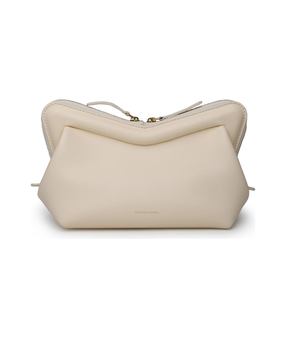 Mansur Gavriel Small Metallic Leather Zip Top Tote