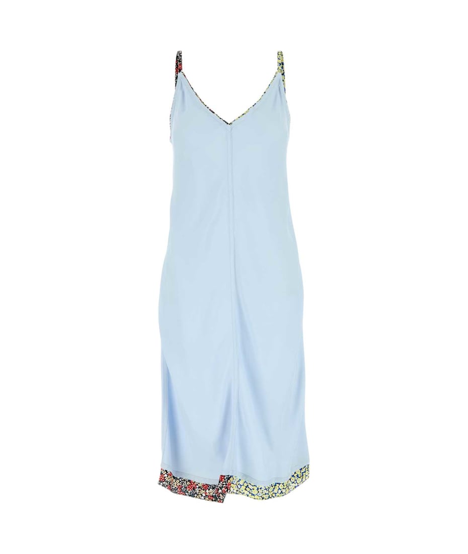 ワンピース Bottega Veneta Pastel light blue stretch viscose blend dress Bottega Veneta Light Blue Viscose Blend Dress | italist