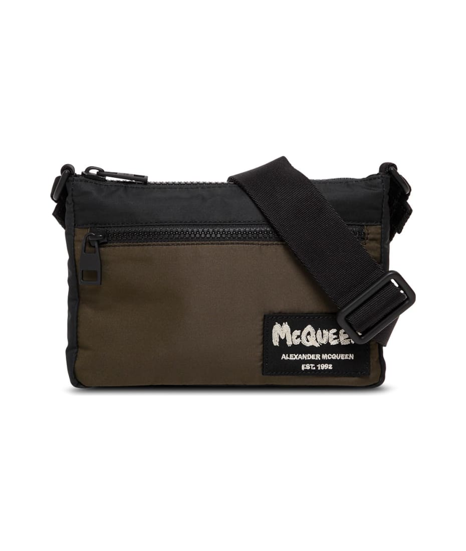 ロゴモノグラムバッグ●alexander mcqueen●２WAYで便利 Alexander McQueen Crossbody Bag In Nylon With Logo | italist