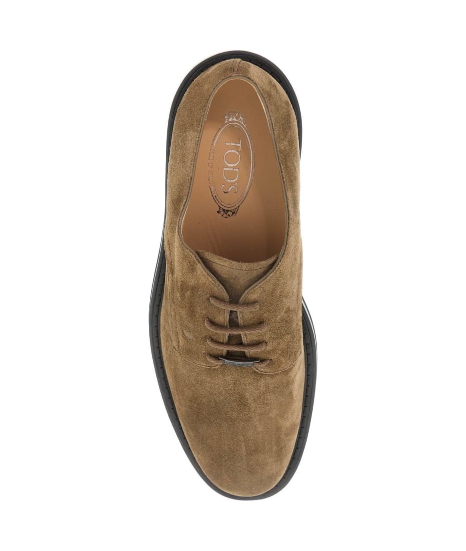 【送料&関税込】Tod's Suede Lace-up Shoes With Non-slip Sole Tod's Suede Lace-up Shoes With Non-slip Sole | italist