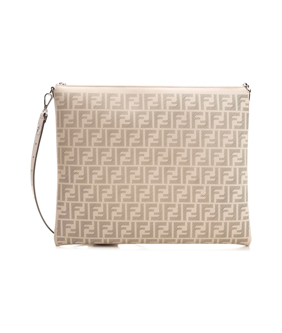 ショルダーバッグ FENDI IVORY LEATHER FENDI AFTER FENDI ROMA SHOULDER BAG FENDI O'Lock Swing Ivory Calfskin Leather Shoulder Bag