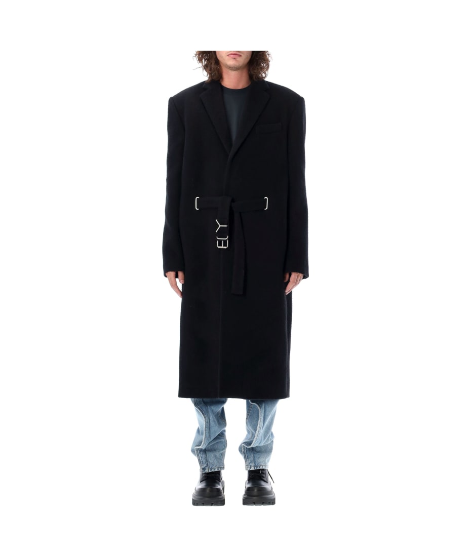 【最終値】Y/PROJECT y-belt long coat Y/Project Y Belt Coat in Black | FWRD
