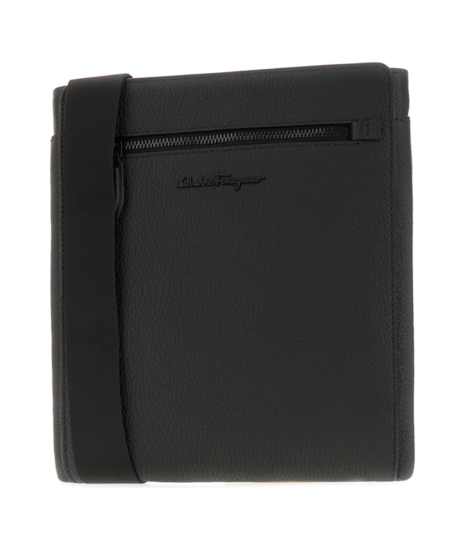 Ferragamo Black Leather Crossbody Bag | italist