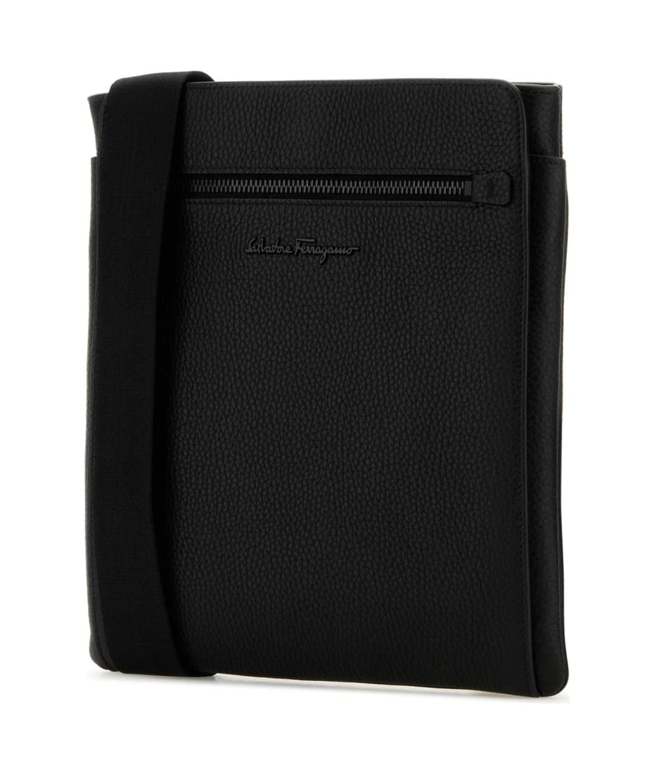 Ferragamo Black Leather Crossbody Bag | italist