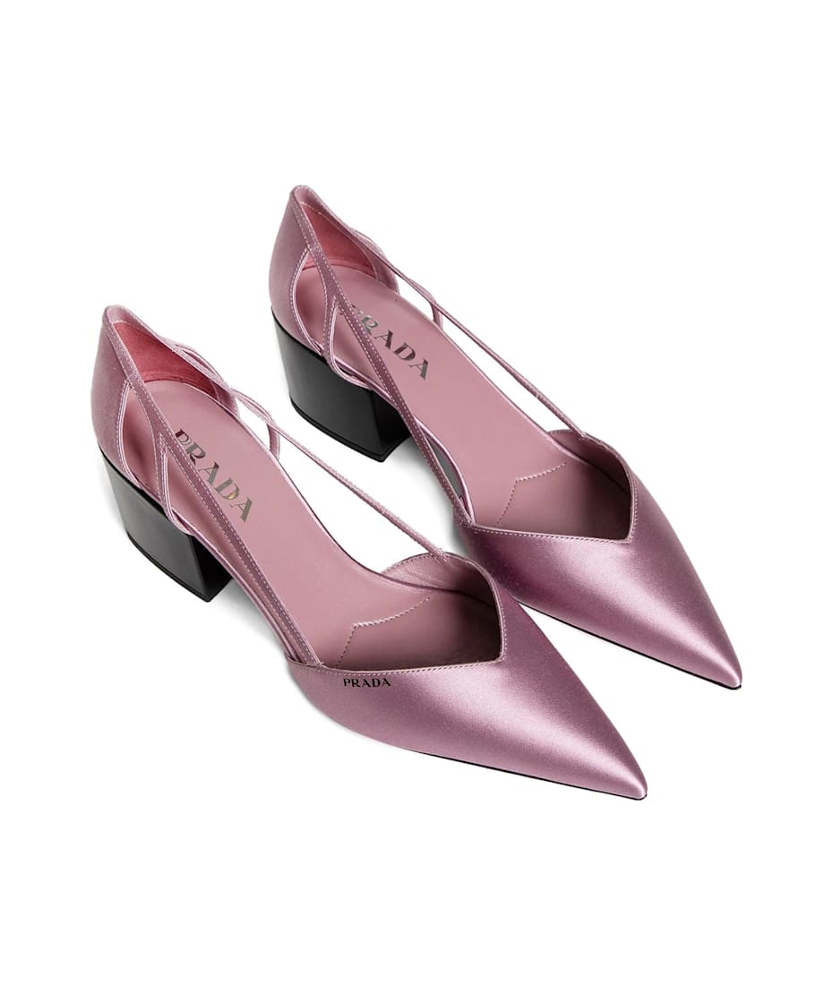 【送料&関税込】Prada Satin Cut-out Pumps Prada Satin Cut-out Pumps | italist