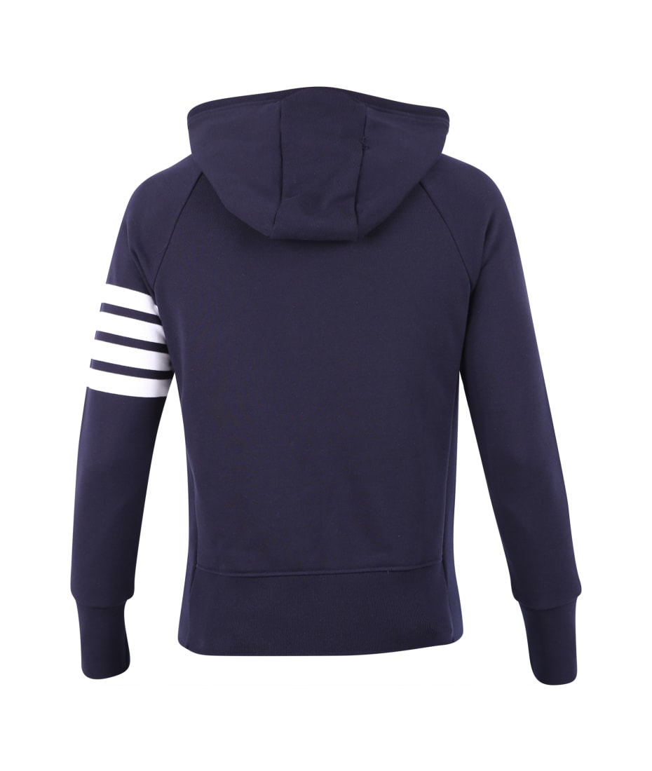 Thom Browne Classic Full Zip Hoodie In Classic Loopback W