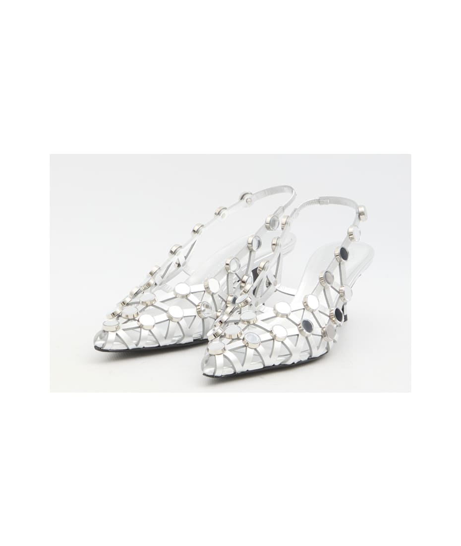 The Attico Grid Slingback | italist