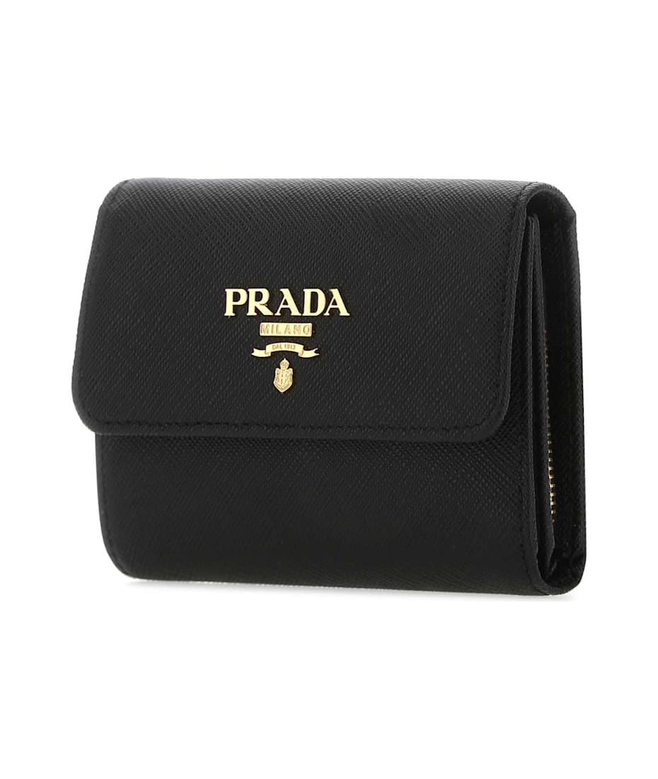 【人気/関税/送料込み】 Prada Leather Wallet Black 2MO513-2E5 Black Leather wallet | PRADA