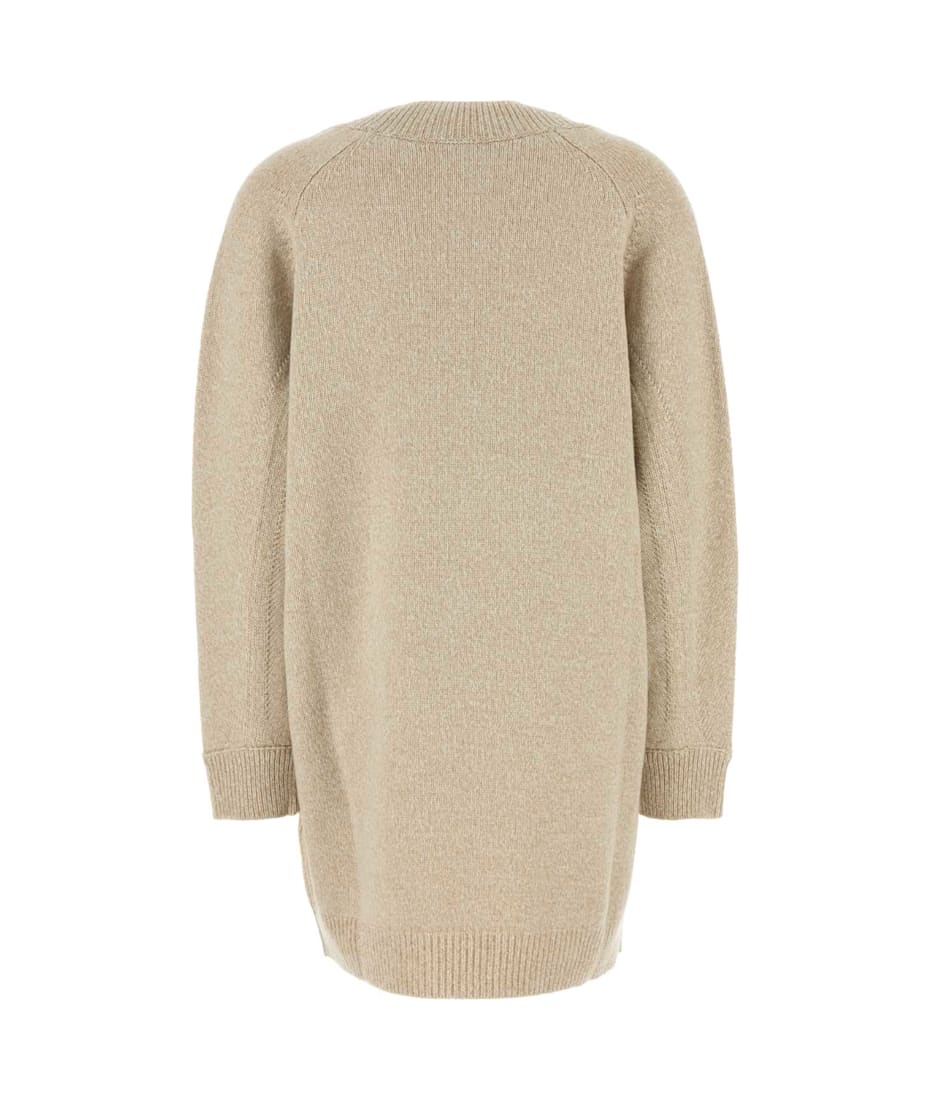 【関税&送料込】Versace Melange Beige Wool Blend Sweater Dre Versace Melange Beige Wool Blend Sweater Dress | italist