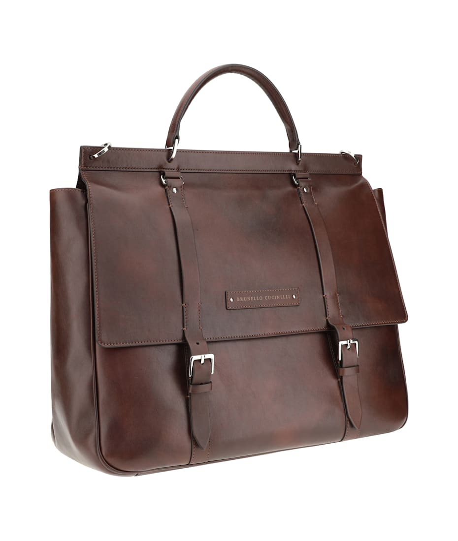 よんさま【新品未使用】brunello cucinelli ドラベルバッグ Brunello Cucinelli Zip Leather Top-Handle Bag | Neiman Marcus