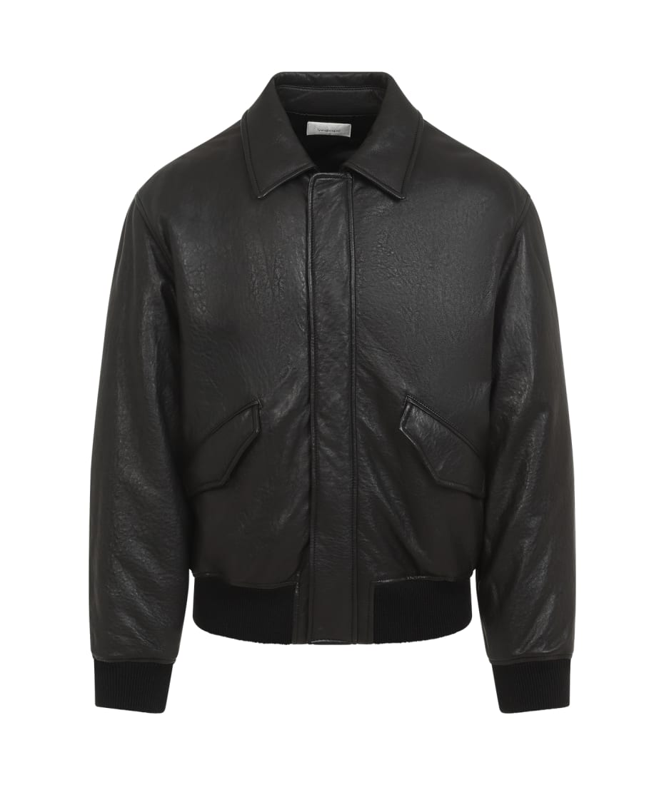 【Saint Laurent】 Jackets SAINT LAURENT Oversized textured-leather jacket | NET-A-PORTER