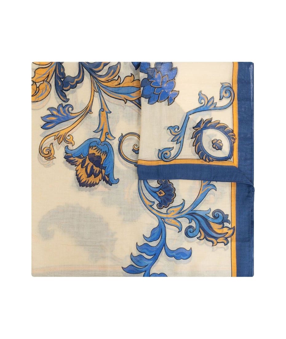 ETRO フロラルツイルスカフ WATA0034AK888 X0802 Etro Floral Printed Scarf | italist