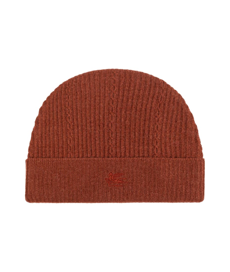 ニットキャップ・ビーニー ETRO FW24 BEANIE HAT WITH LOGO (WAQA0016 AV393M0174) ETRO FW24 BEANIE HAT WITH LOGO (WAQA0016 AV393M0174) (ETRO