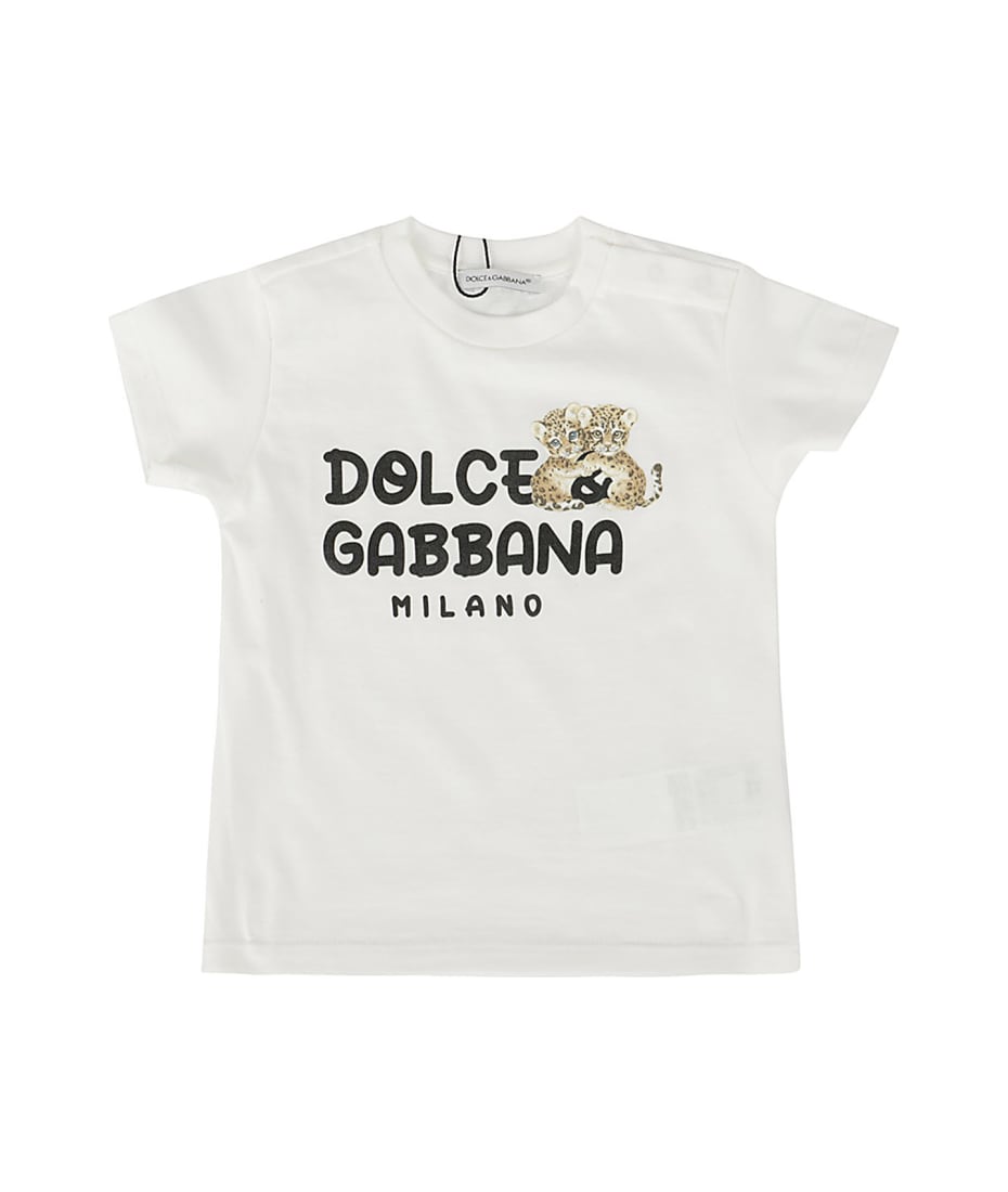 Dolce & Gabbana T Shirt Manica Corta - Bianco