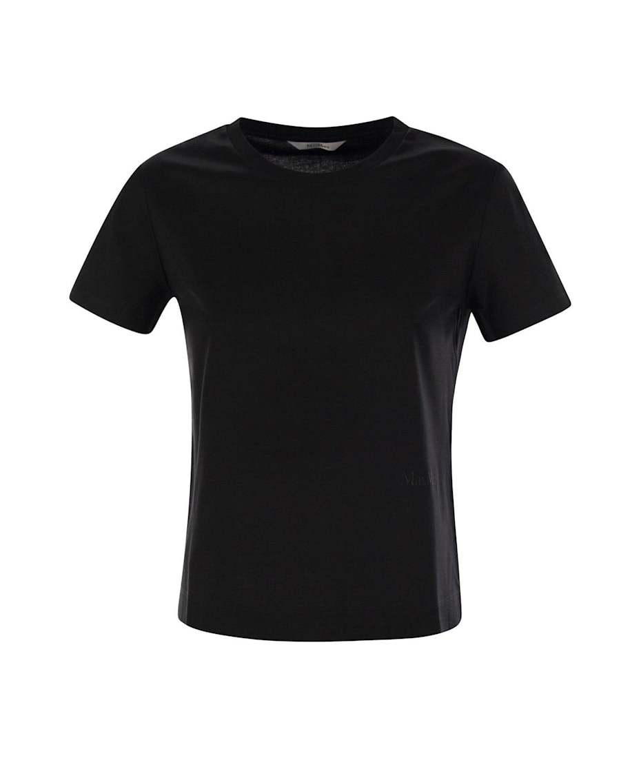 【送料&関税込】Max Mara Logo Embroidered Crewneck T-shirt Max Mara Logo Embroidered Crewneck T-shirt | italist, ALWAYS