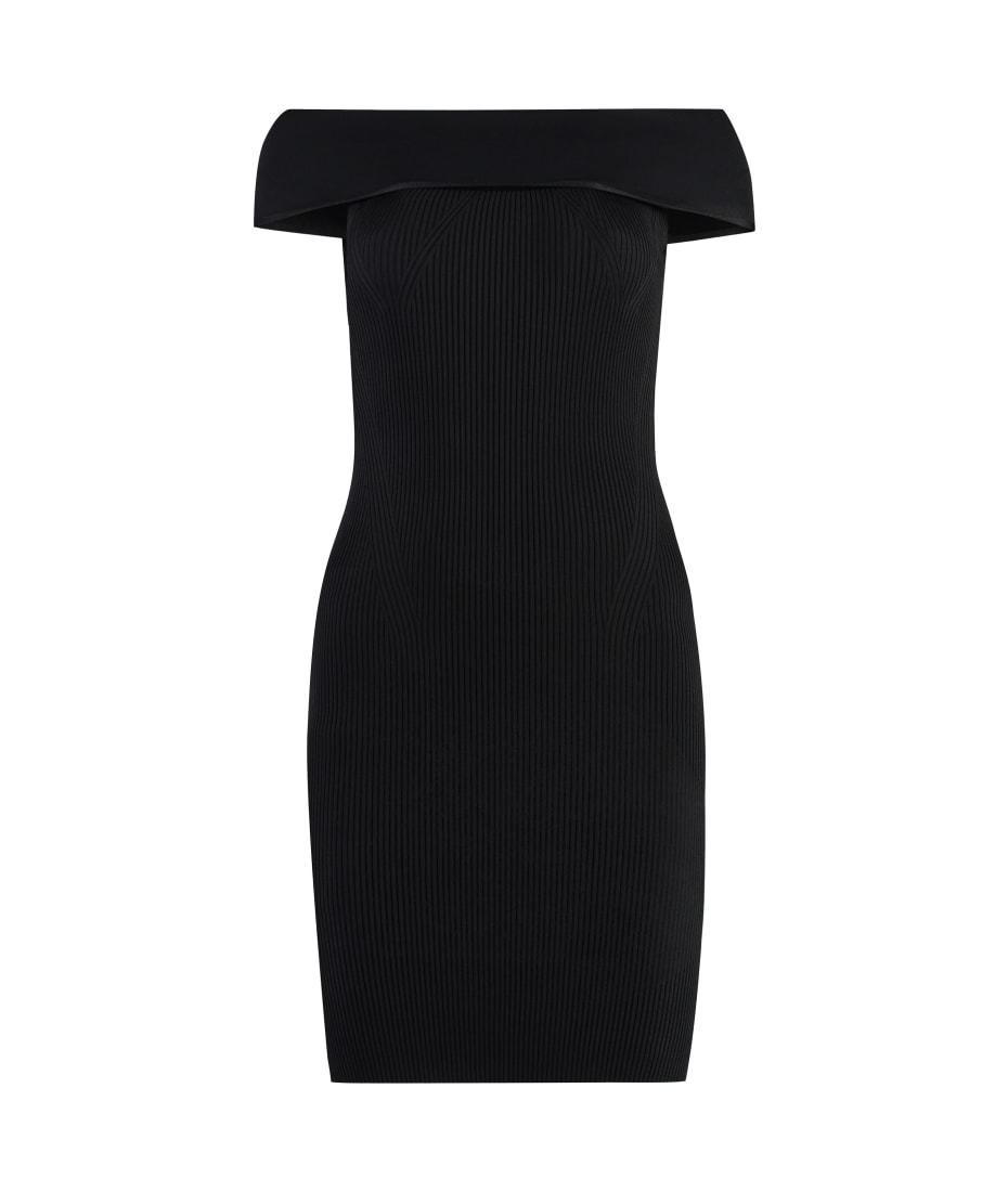 Pinko Off-shoulder Knitted Dress | italist