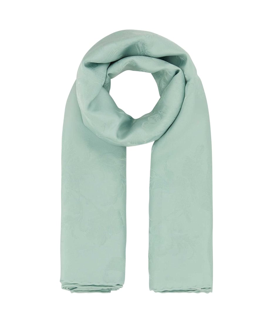 マフラー・ストール ALEXANDER MCQUEEN SEA GREEN SILK FOULARD Alexander McQueen Sea Green Silk Foulard | italist