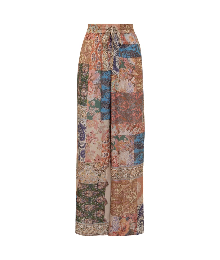 パンツ Zimmermann 3831PSS255 Trousers WIDE LEG PANTS WITH ANIMAL PRINT – Suit Negozi Row