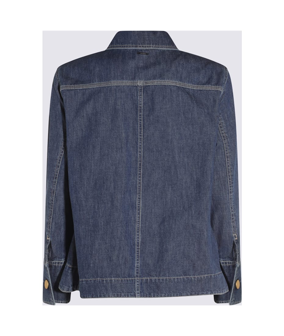 ジャケット S MAX MARA BLUE COTTON GIULIETTA DENIM JACKET S Max Mara Blue Cotton Giulietta Denim Jacket | italist