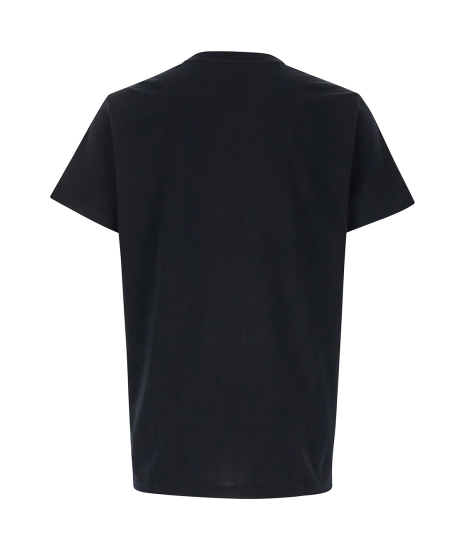 Balmain Gold Kiss Print Logo T.shirt Classic Fit | italist
