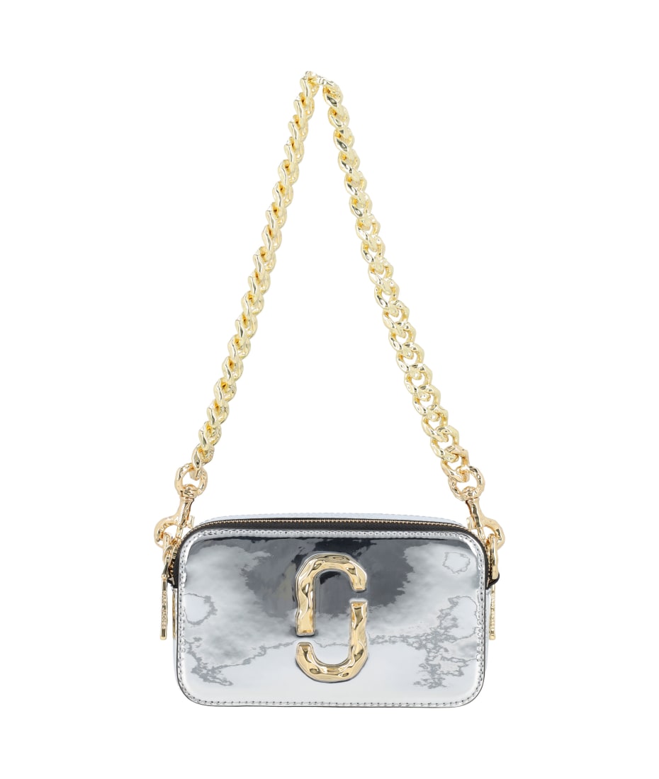 Marc Jacobs The Specchio Snapshot Bag In Black/gold