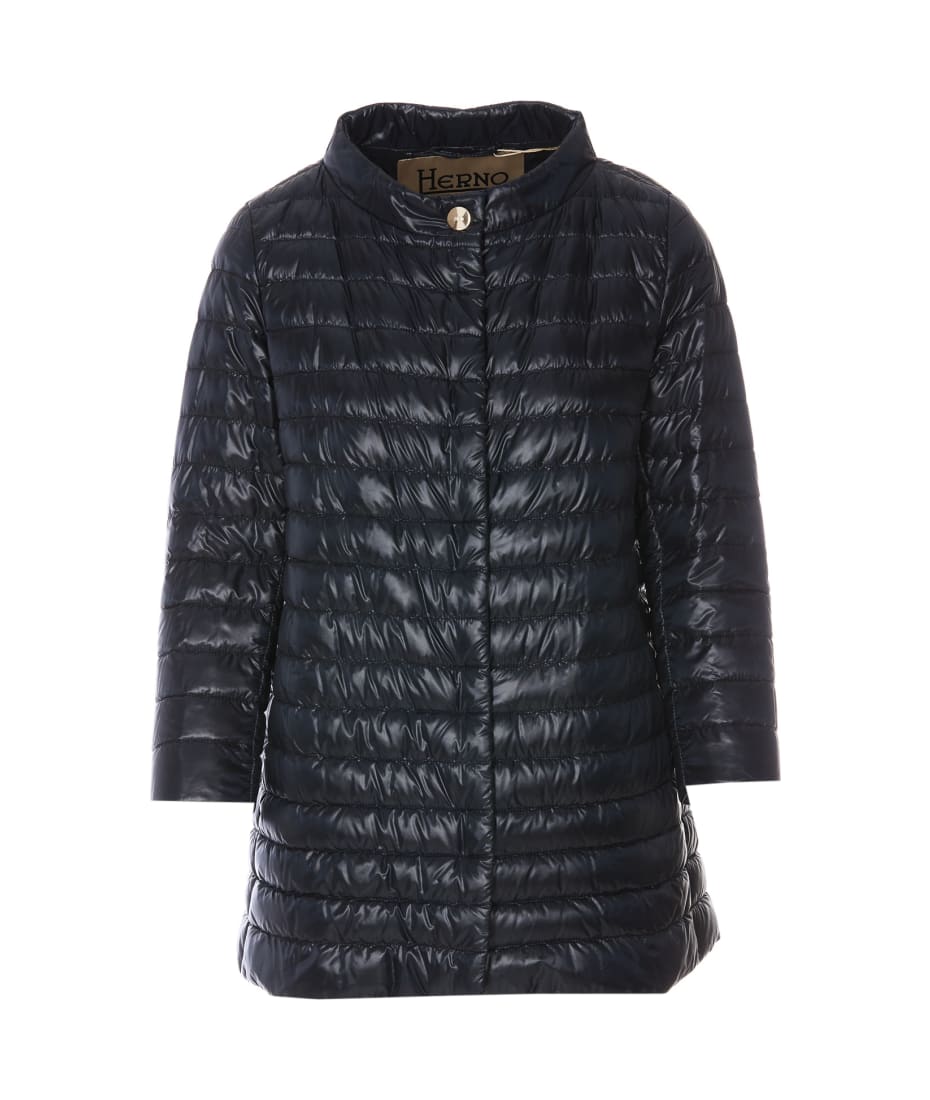 (送料・関税込) HERNO Rossella down jacket (navy blue) Herno Rossella Down Jacket | italist