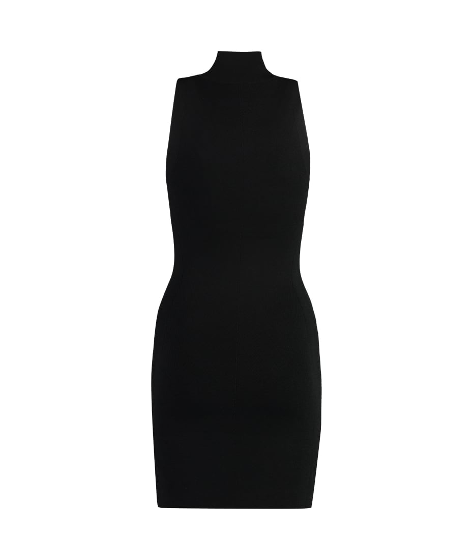 【送料&関税込】Diesel M-onervax Turtleneck Dress Women's Short turtleneck dress in ribbed knit | Blue | Diesel