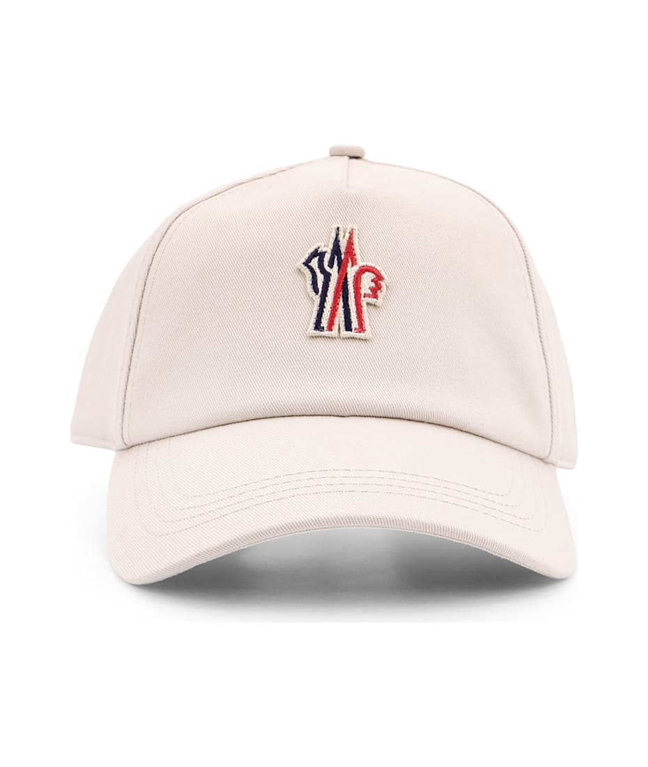 MONCLER GRENOBLE Cotton baseball hat with logo patch ロゴ Moncler Grenoble Cotton Baseball Hat With Logo Patch