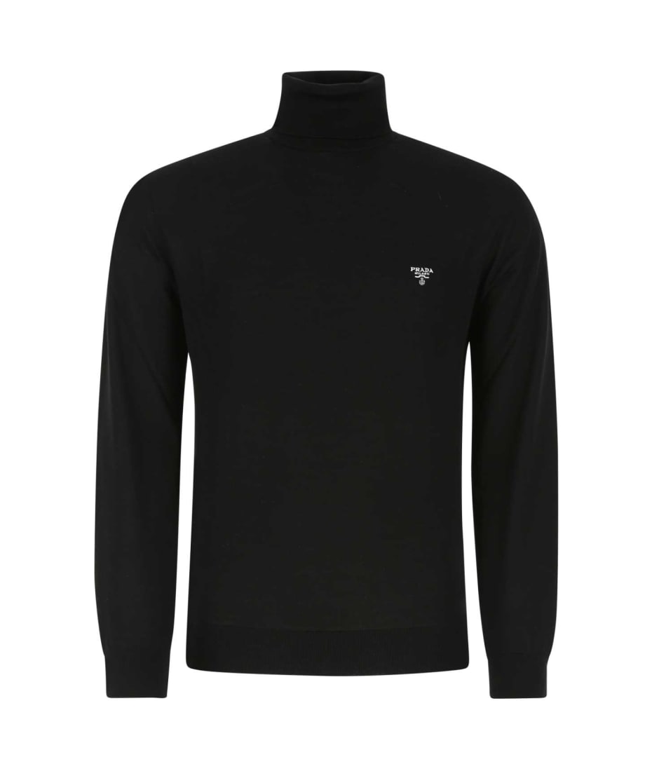 【送料&関税込】Prada Black Wool Blend Sweater Prada Black Wool Blend Sweater | italist