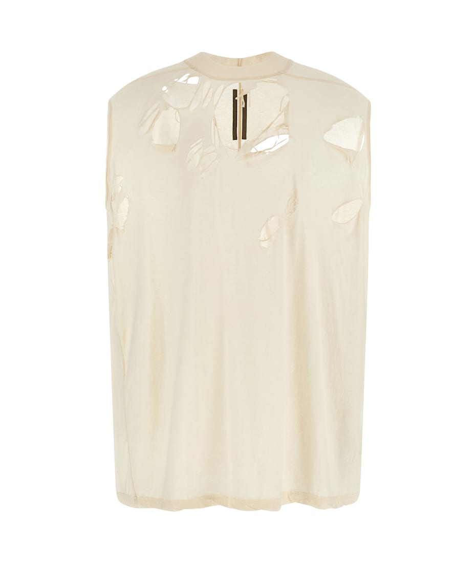 【Rick Owens DRKSHDW】 TARP T New Mens Rick Owens DRKSHDW Tarp T-shirt Sleeveless in Black