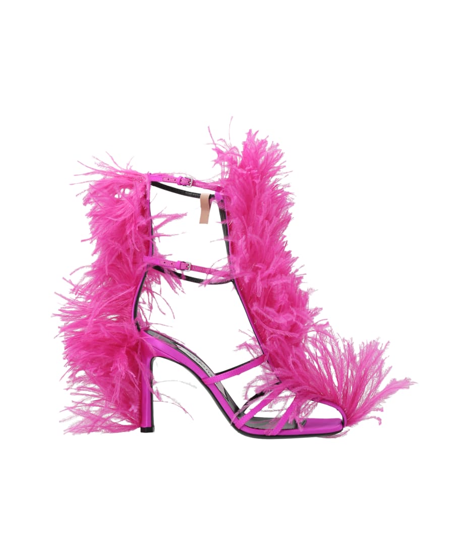 サンダル・ミュール SERGIO ROSSI Sergio Rossi x AREA 'Amazona' sandals Fuchsia Sergio Rossi X Area 'amazona' Sandals | italist