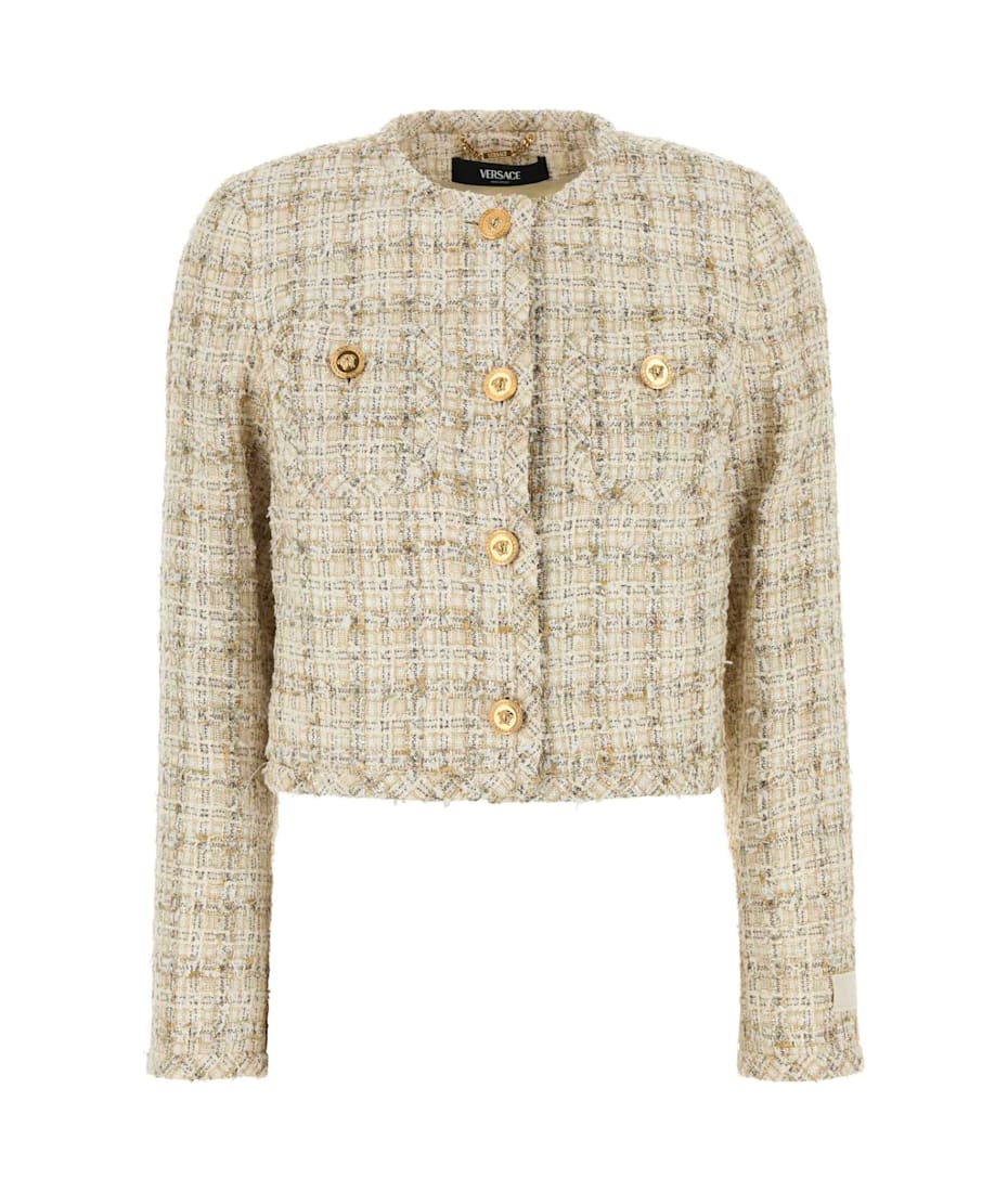 ジャケット Versace Multicolor Tweed Blazer Versace Multicolor Tweed Blazer | italist